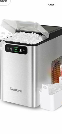 Brand new Nugget Ice Maker Countertop 40Lbs/24H Soft Chewable Ice Machine Pellet Crushed Ice Makers, One-Click Operation Auto Self-Cleaning Stainless 