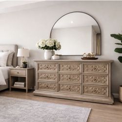 Solid Wood Drexel 9 Drawer Dresser