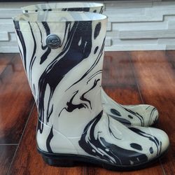 UGG Sienna Marble Rain Boots Size 5