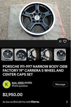 Porsche 911-977 Narrow Body Rims 19”