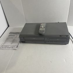 Magnavox MWD2205 DVD VHS VCR Combo w/Remote Control Tested Works