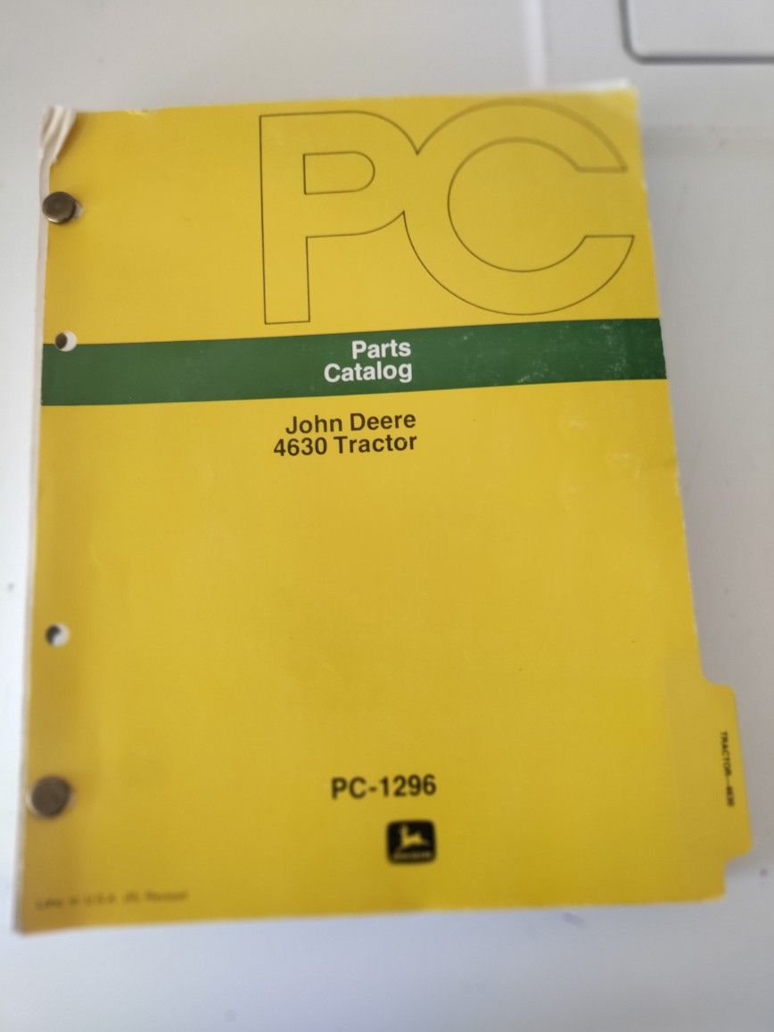 4630 John Deere Tractor Parts Catalog