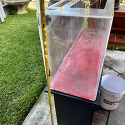 3 tanks (1x acrylic + 1x stand, 1x half circle, 1x glass tank)