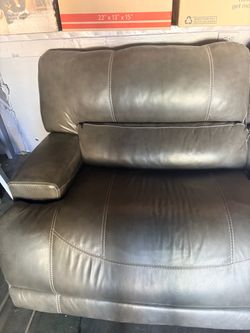 Leather Recliner Couch