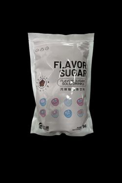 1kg Red Sugar (Brown Sugar) Flavor Sugar Solid Drinks Crystal Sugar - Cotton Candy Floss + Brown Sugar Boba Milk Tea Mix - New Sealed