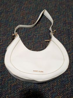 Anne Klein White Shoulder Bag