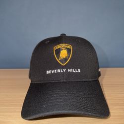 Lamborghini Beverly Hills Owner’s Edition Black Baseball Cap with Velcro Back