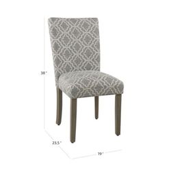 (2) Parsons Upholstered Dining Accent Chair 