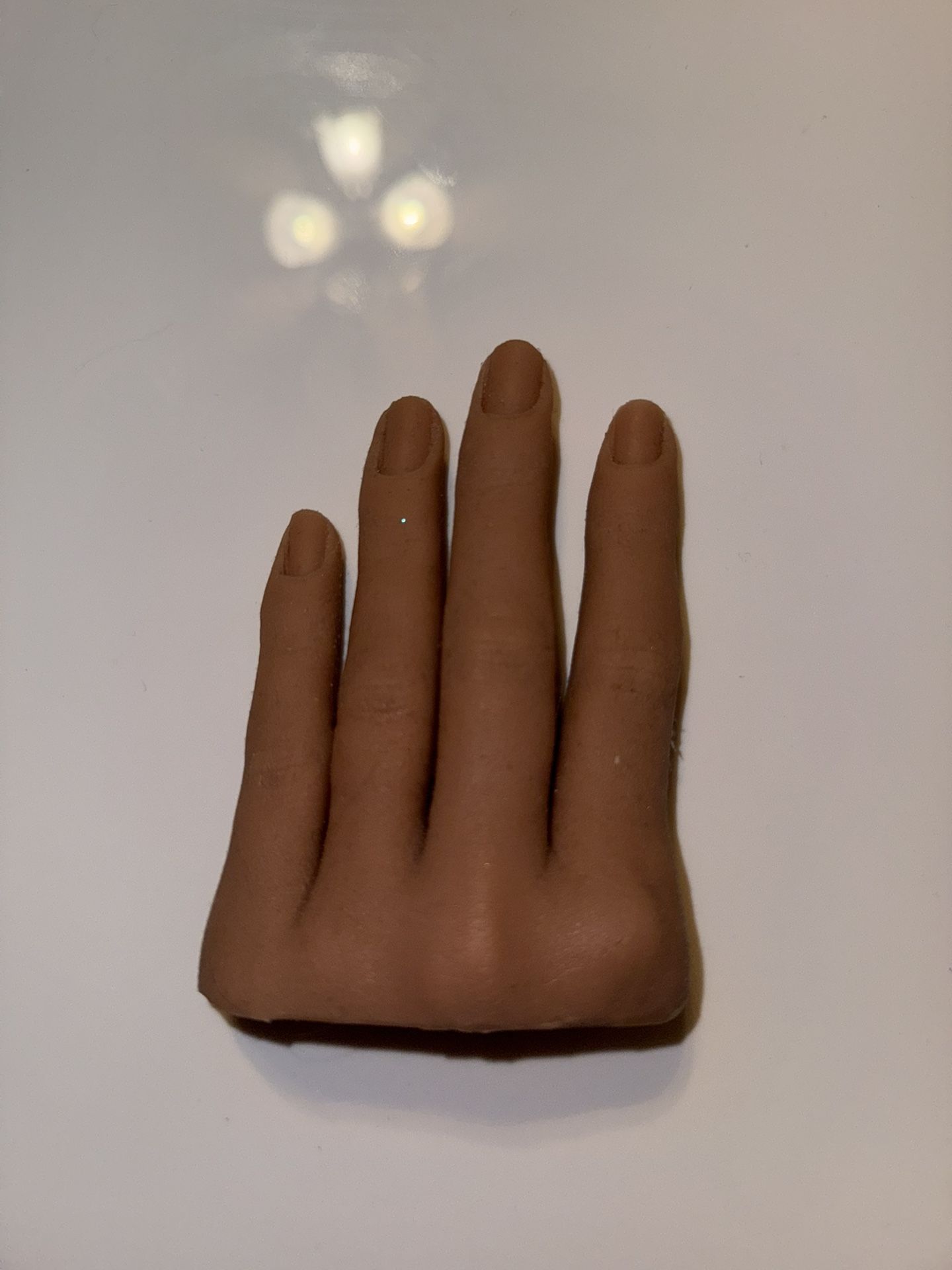 Red Iguana Half Silicone Hand