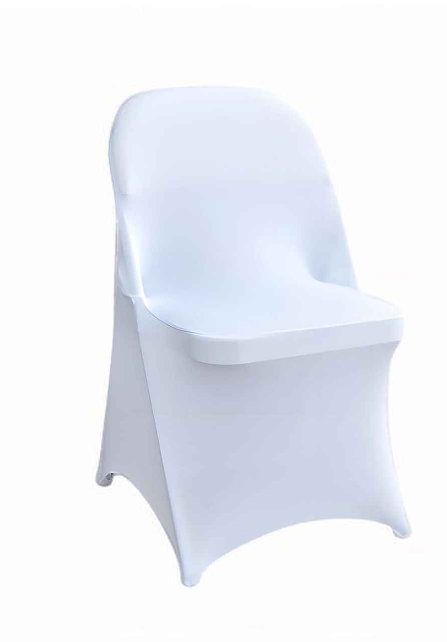 30 Pcs White Folding Chair Cover R(25)
