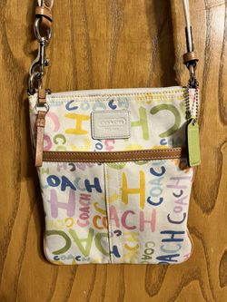 Coach Pastel Scribble Handbag