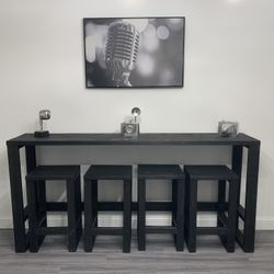 Console Sofa Entryway Accent Serving Buffet Bar Table Rustic Farmhouse Vintage Handmade