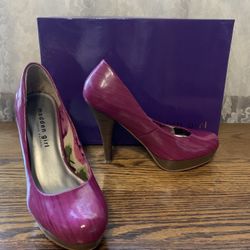Steve Madden 6.5 M Women’s Magenta Pink Platform Heels Pumps Shoes + Box