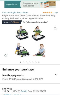John Deere Baby Walker