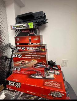 SCX & Carrera Slot Car Racing Track Lot