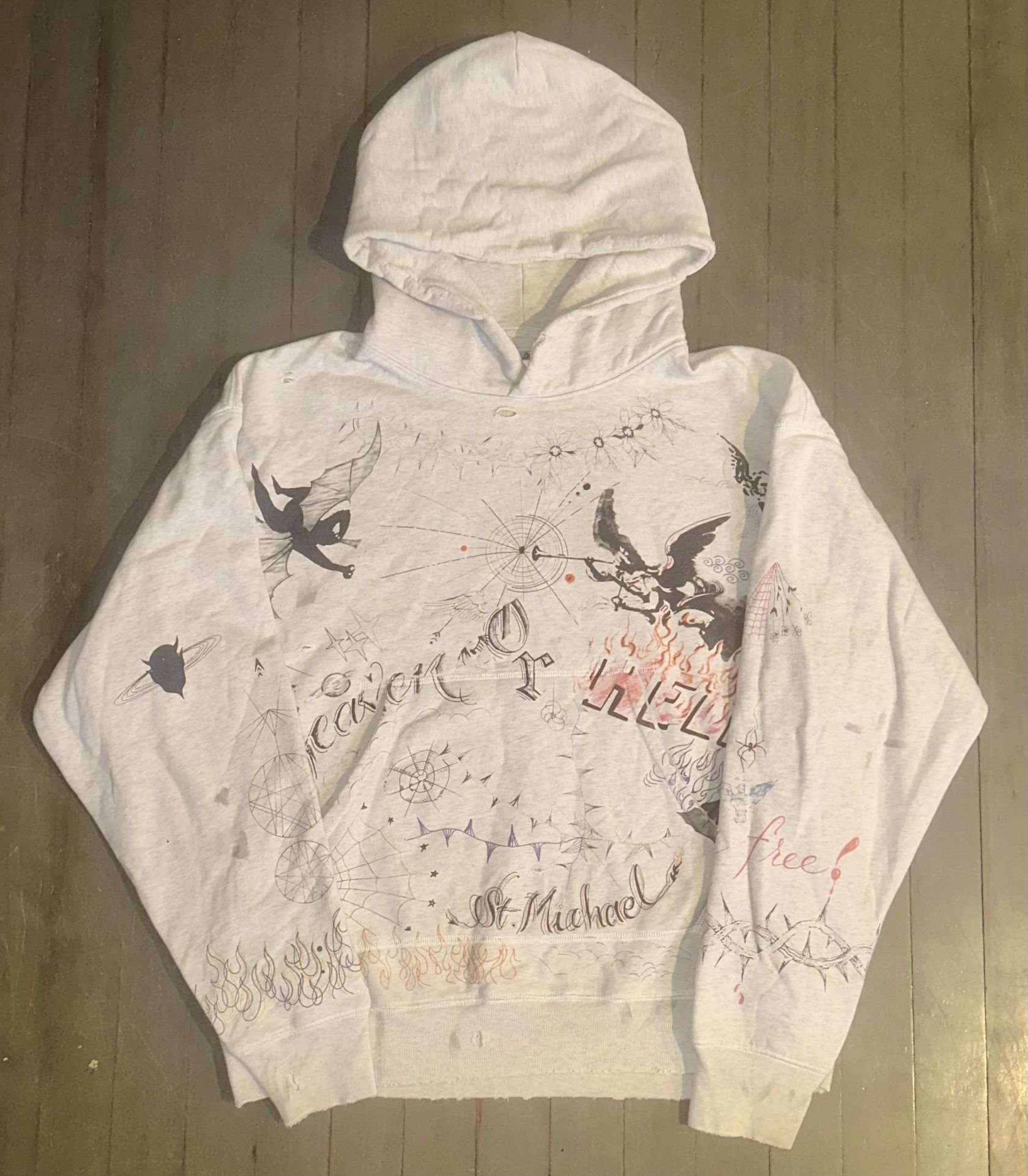 Saint Michael x Dr. Woo Hoodie Large And Xl