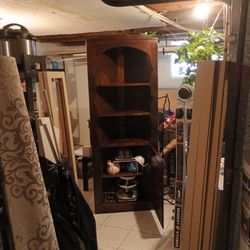Wood Corner Cabinet 