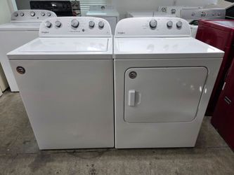 Whirlpool Top-Load Washer and electric dryer set
