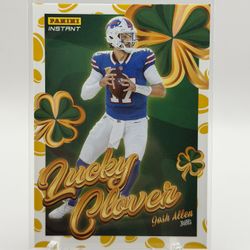 Josh Allen Panini Instant Lucky Clover Coins SP
