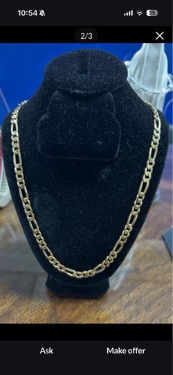 14k solid figaro chain