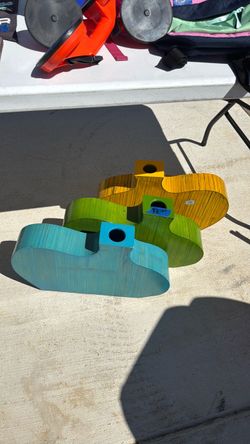 Wooden vases
