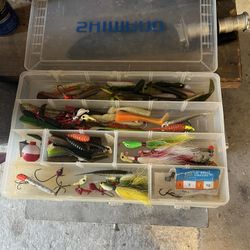 Fishing Containers With Lures & Misc Tackle 