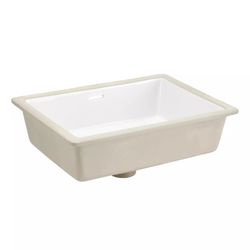 Signature Hardware Euric Porcelain Undermount Bathroom Sink SHERU1813WH