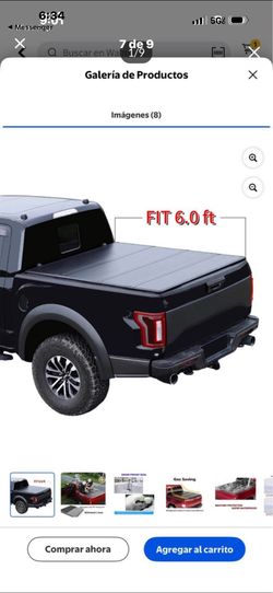 Heavy-Duty Fiber Quad-Fold Tonneau Truck Bed Cover for 6' Tacoma 2016 - 2022