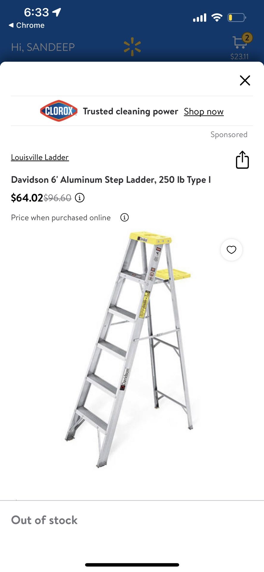 6ft Ladder