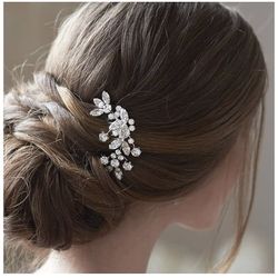 Bride Wedding Hair Comb Crystal Hair Piece Rhinestone