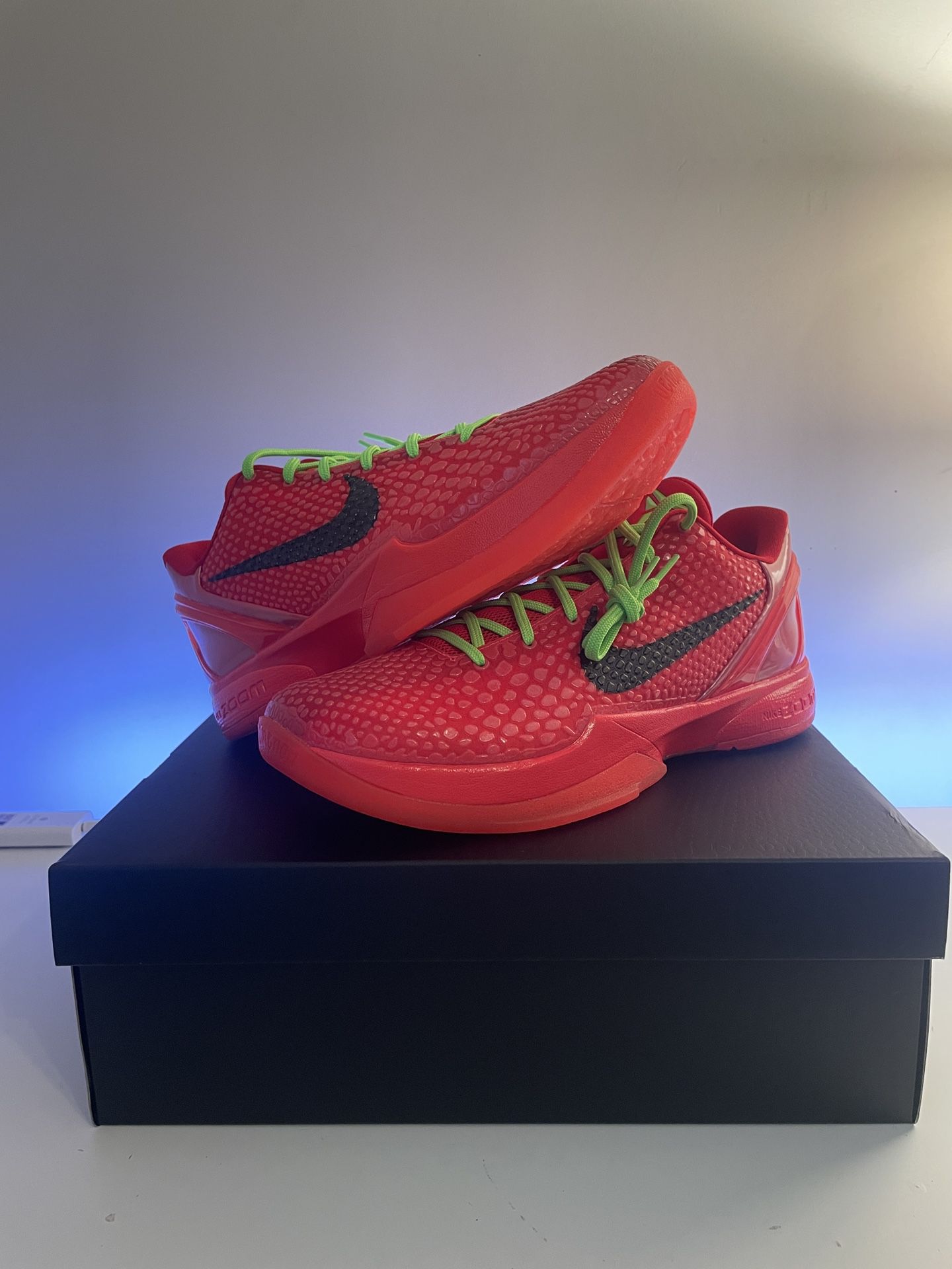 Kobe 6 Protro “Reverse Grinch” Size 12  (Order Confirmed From Nike)