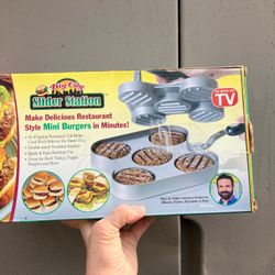 Slider Station Burger Maker Stovetop Cooker Pan