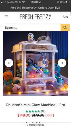 Fresh Frenzy Mini Claw Machine Bundle