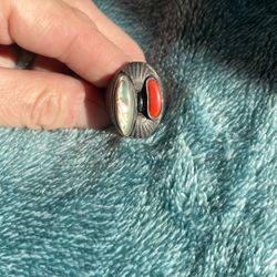 Vintage Navajo Native American Sterling Sliver Ring