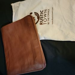 Leather Laptop Messenger Bag 