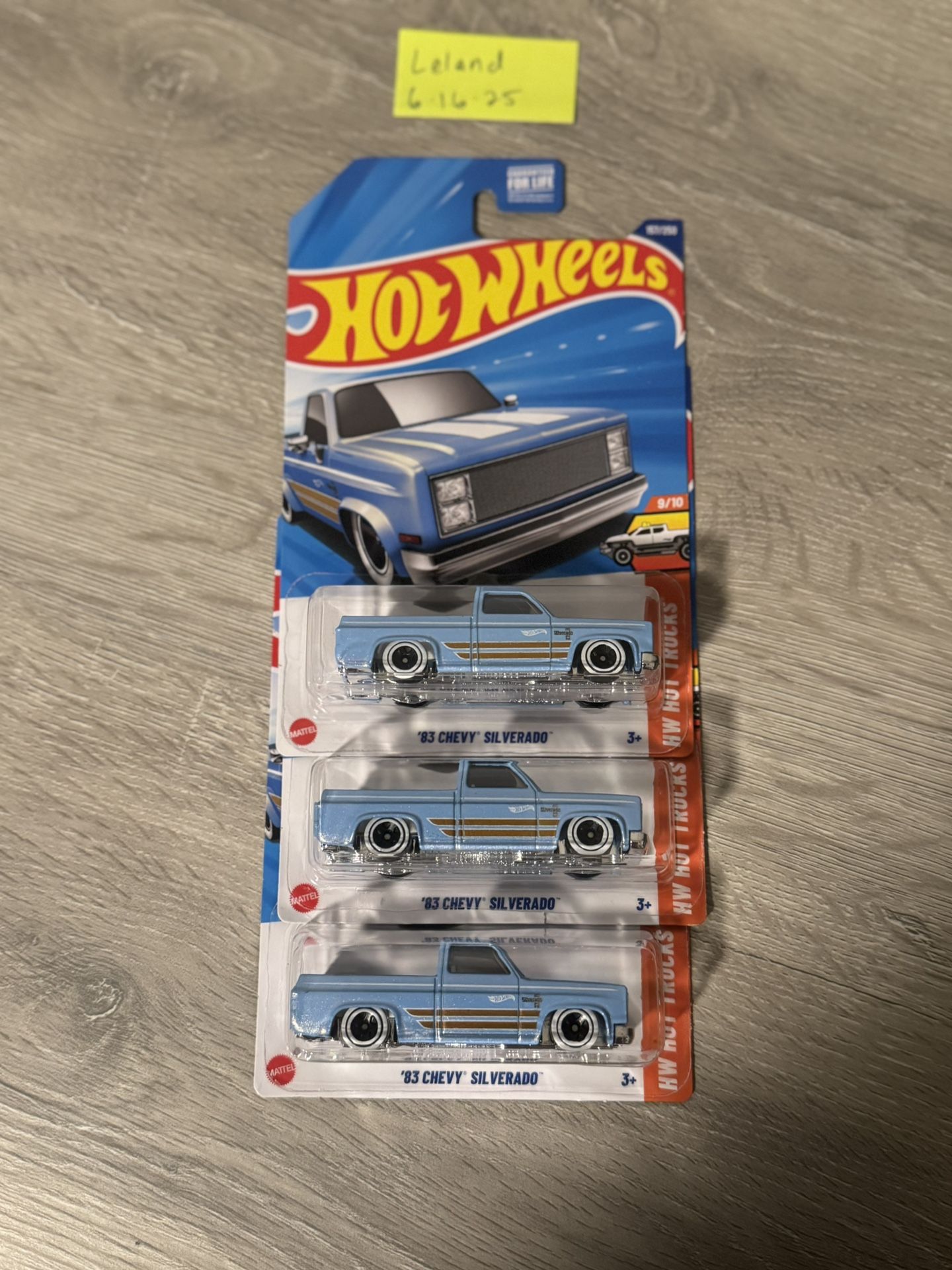 Hot Wheels ‘83 Chevy Silverado Baby Blue $5 Each