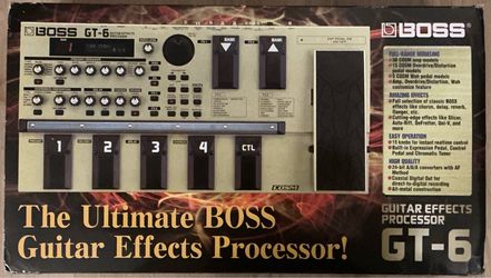 Boss GT-6 Guitar Effects Processor – Excellent Condition – Complete in Original Box