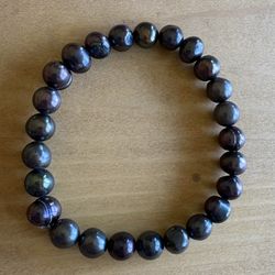 Freshwater Peacock Pearl Stretch Bracelet