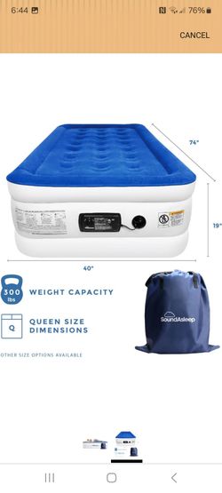 Sound a Sleep air mattress size Twin good quality new in box pick up in pomona $60