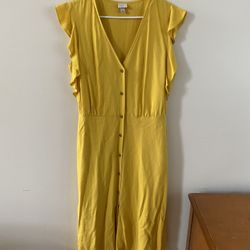 Yellow Dress With Pockets 