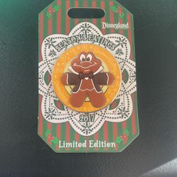 DLR Disney Seasons Eatings 2017 - Gingerbread Cookie Mr. Toad LE Pin PP #126264