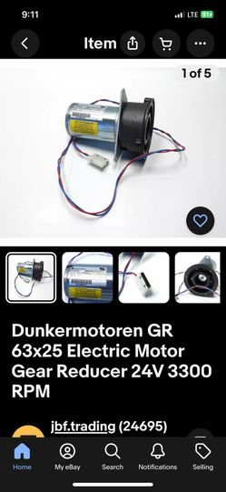 Sunken motor 24 V 2.7 A 3300 Rpm