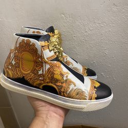 Versace "Baroque" Slip-On, High-Top Sneakers size 41 10.5 US” 