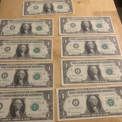Usa Consecutive Serial Numbers Dollar Bills
