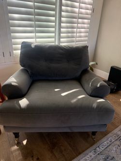 Oversized accent chair mid century modern