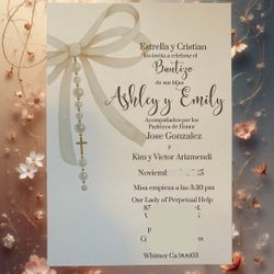 Invitations- Any Event Weddings, Baptism, Birthday 