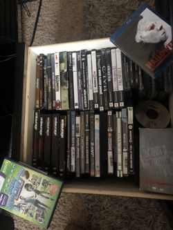DVDs and games for sale