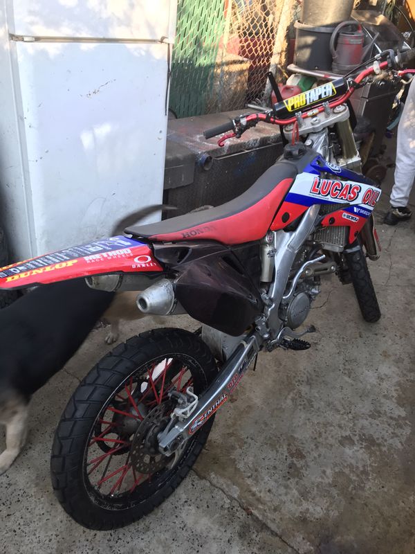 2006 crf250r double pipe