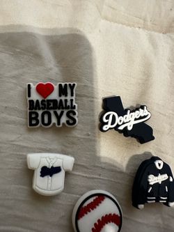 Dodgers crocs charms