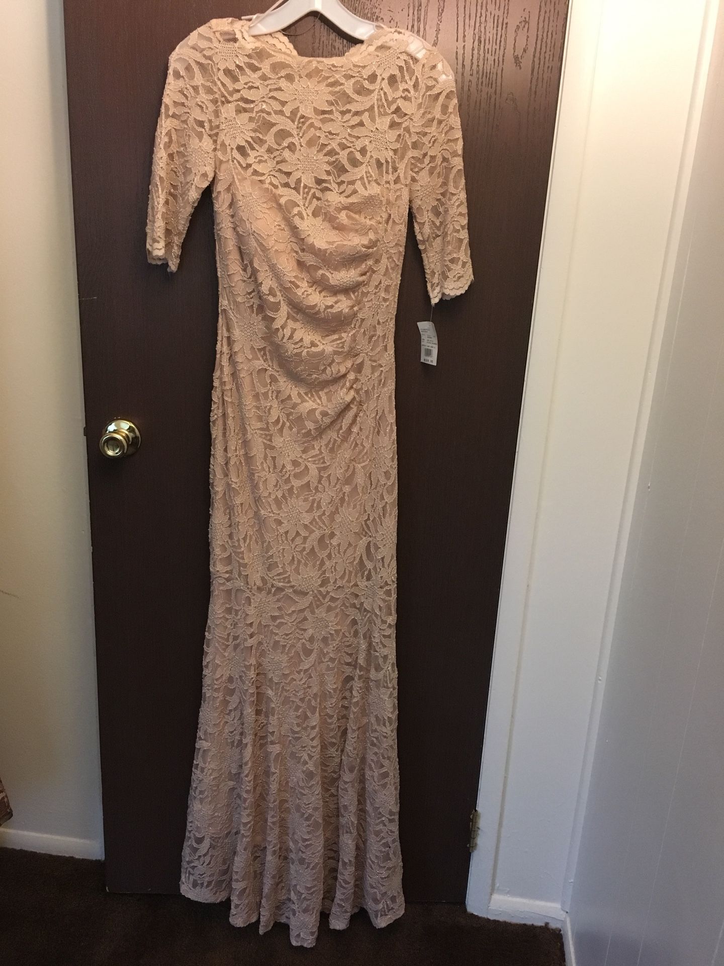 Long wedding party dress